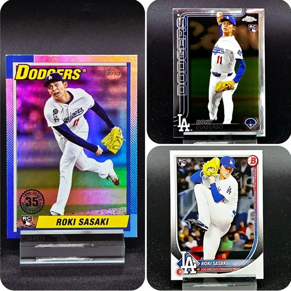 Roki Sasaki Topps Chrome Bowman 35th Anniversary RC Los Angeles Dodgers Star - Picture 1 of 7